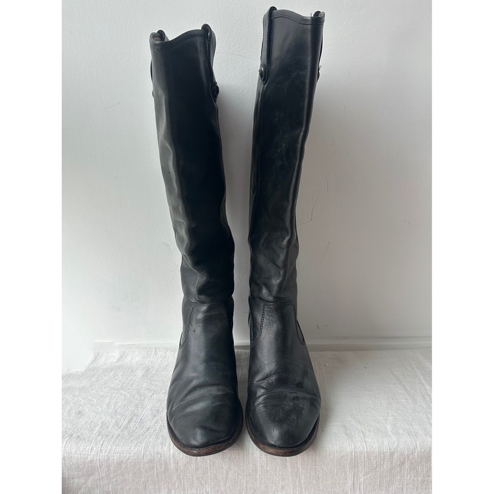 FRYE Jackie 76575 Women's 6.5B Black Leather Western Riding Boots MEXICO - Picture 13 of 14